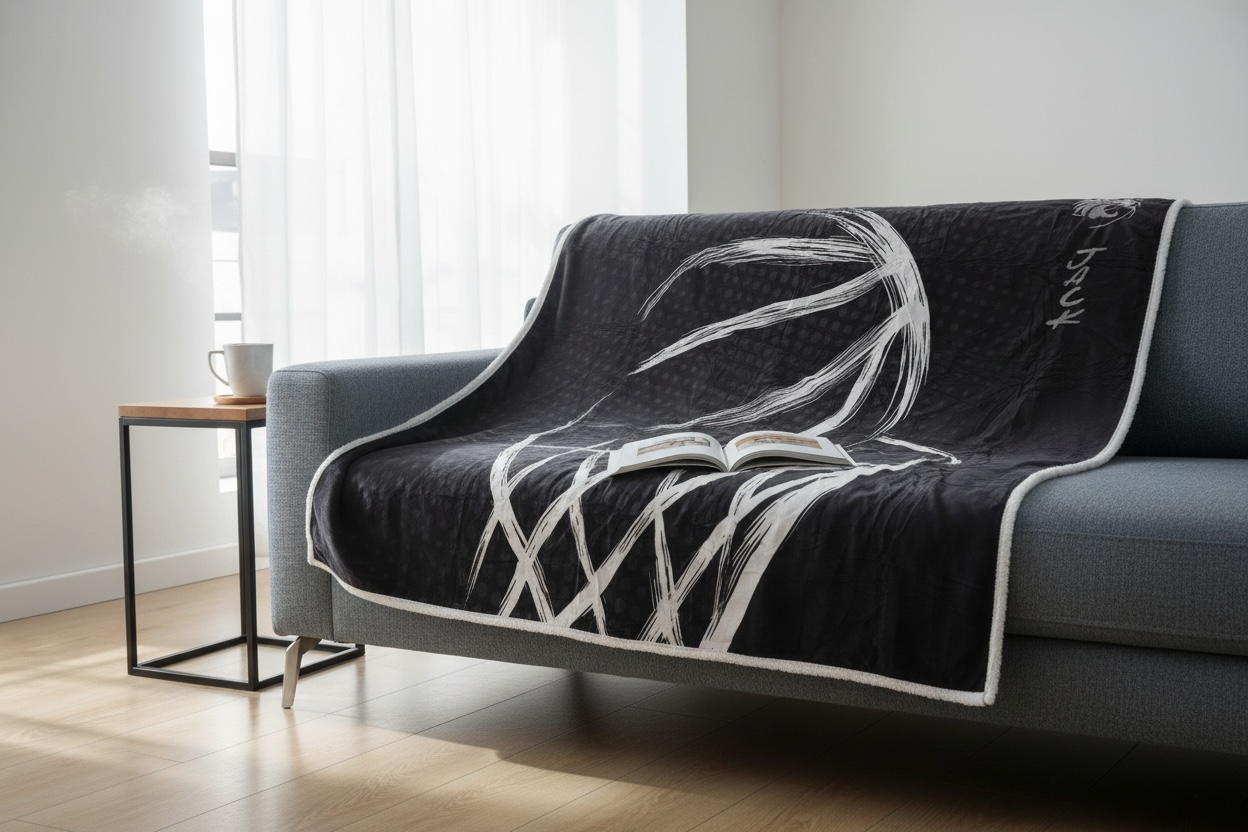 Embroidered sport blanket